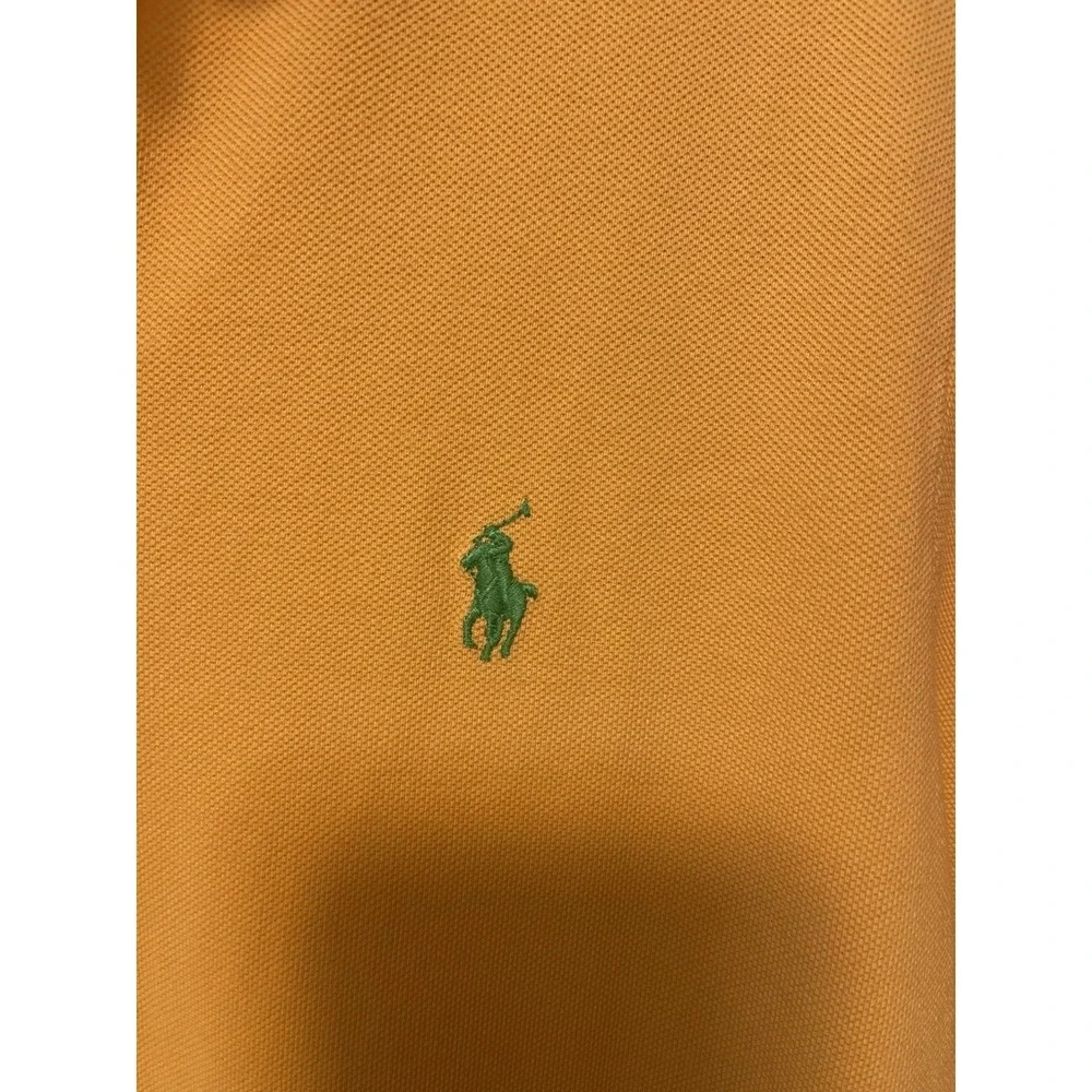 Polo Ralph Lauren Men's Polo Classic Fit Short Sleeve Orange Shirt Sz Medium - Picture 4 of 4